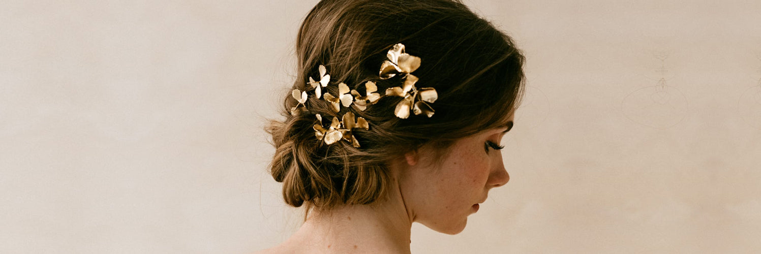Bijoux mariage elegant, accessoires cheveux mariée moderne
