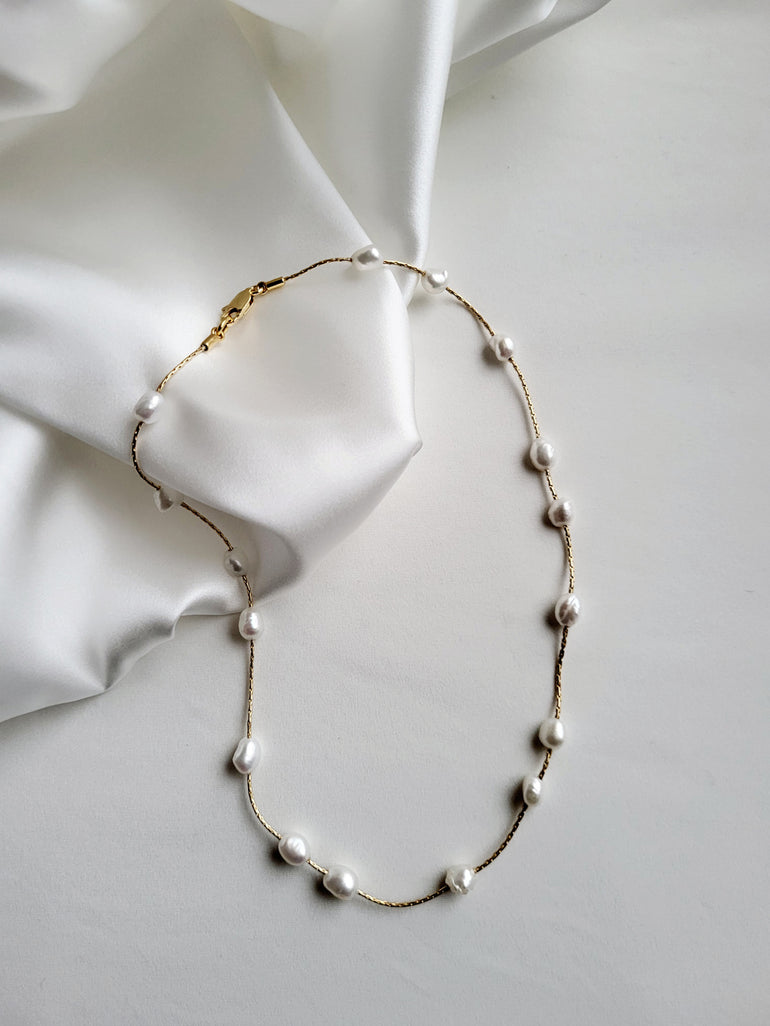 Pearls choker necklace Eve โ MAISON SABBEN bijou mariage